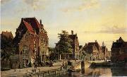 European city landscape, street landsacpe, construction, frontstore, building and architecture. 142 unknow artist